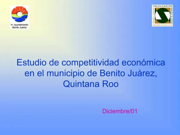 Estudio de competitividad econ mica en el municipio de Benito Ju rez, Quintana Roo