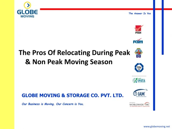 The Pros Of Relocating During Peak & Non Peak Moving Season