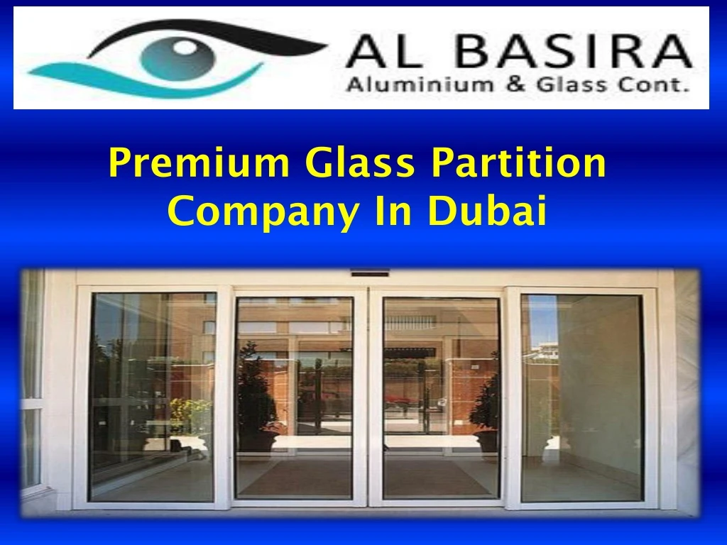 premium glass partition company in dubai