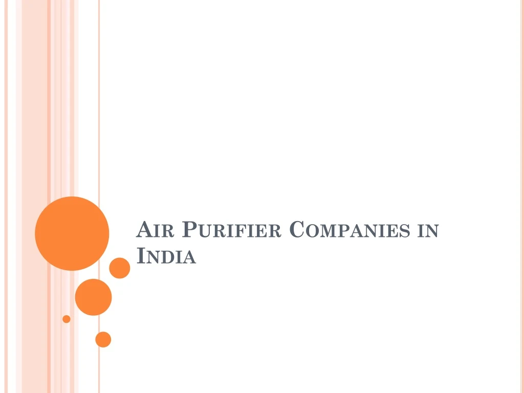 air purifier companies in india