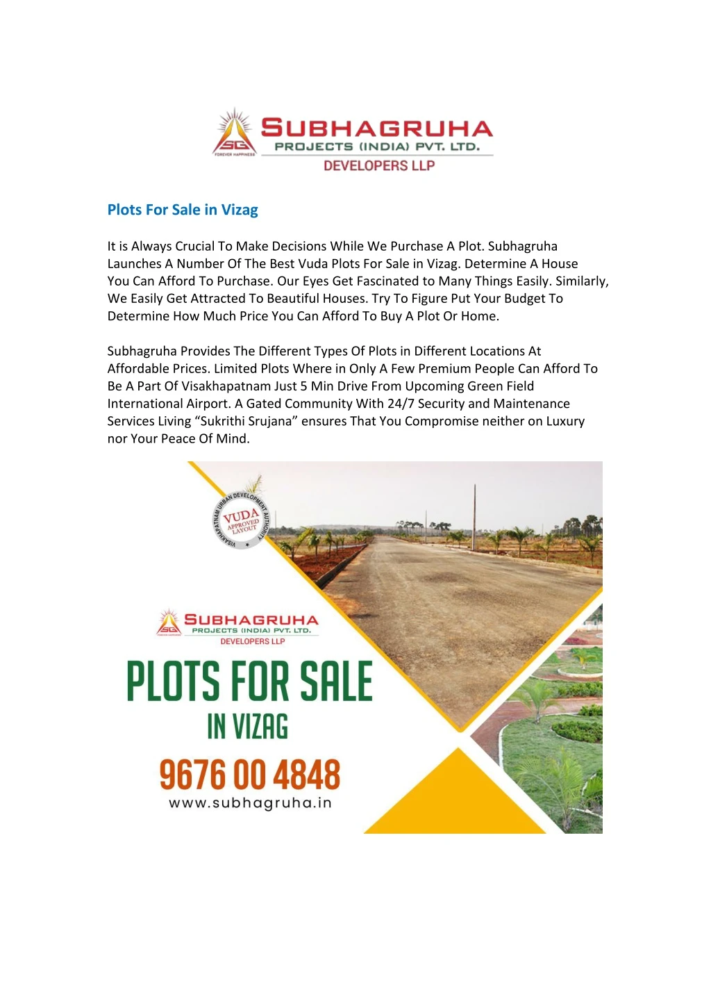plots for sale in vizag