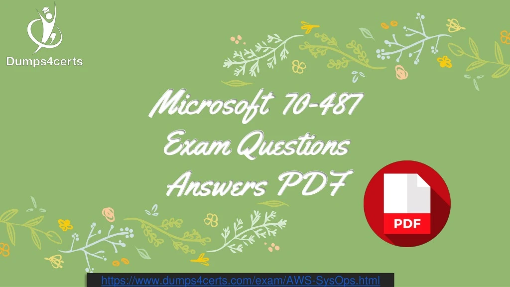 microsoft microsoft 70 70 487 exam questions exam