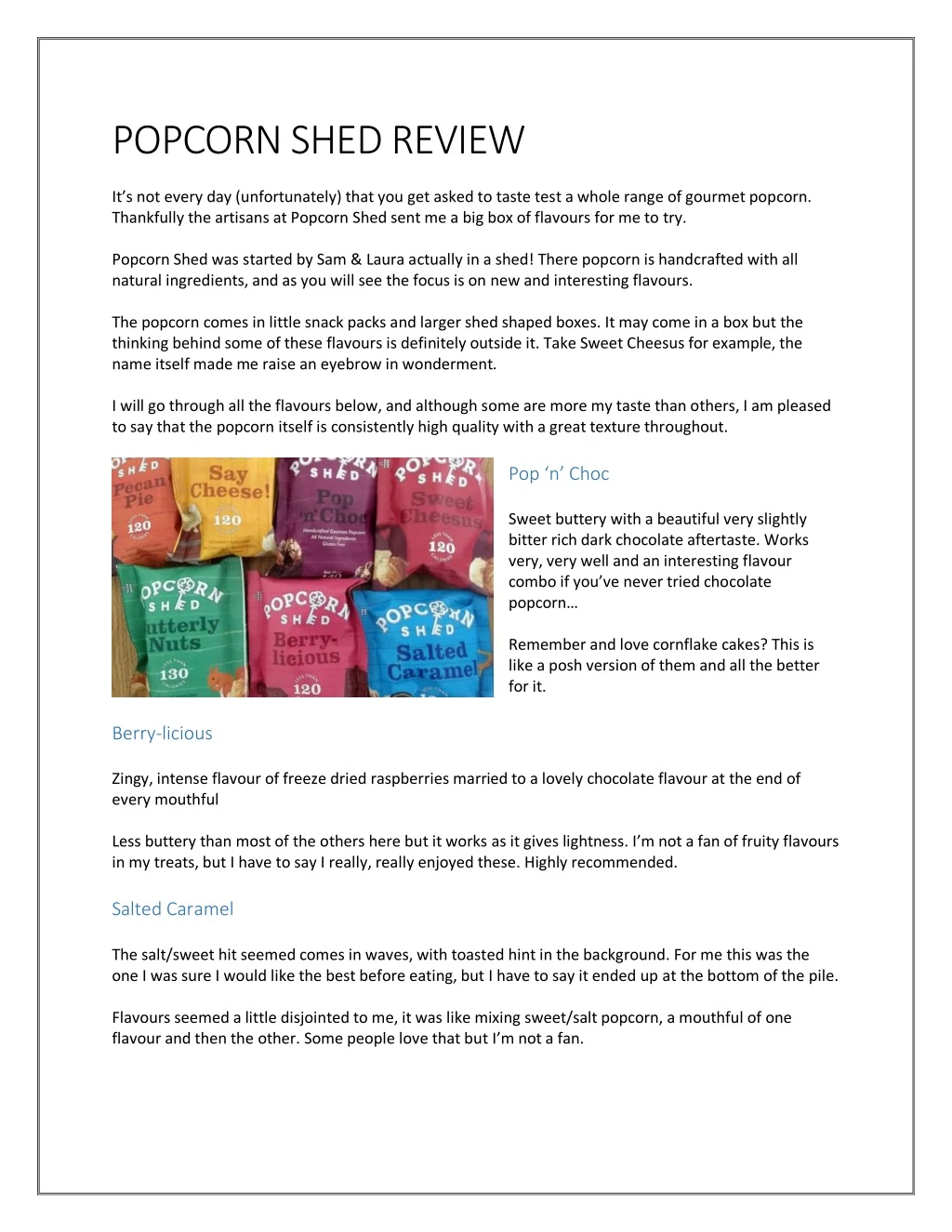 popcorn shed review it s not every