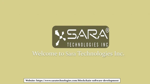 Blockchain Software Development Company |Hire Blockchain Software Developer - Sara Technologies