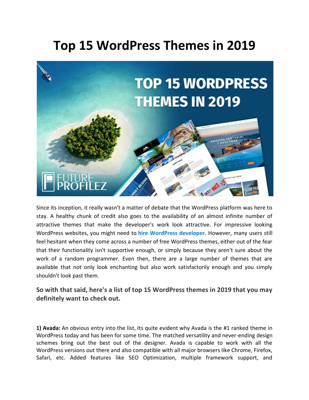 top 15 wordpress themes in 2019