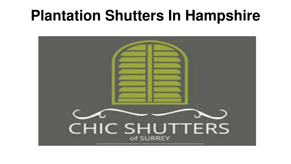 plantation shutters in hampshire