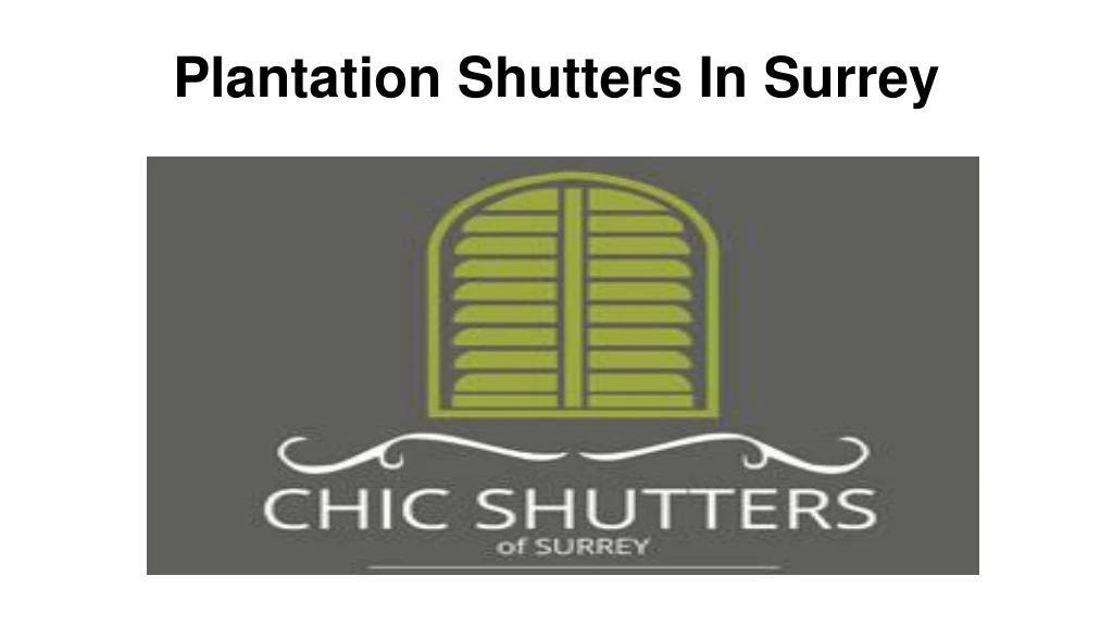 plantation shutters in surrey