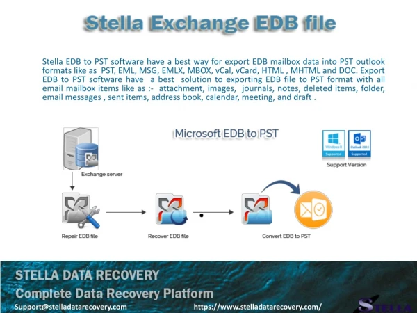 Stella EDB to PST software