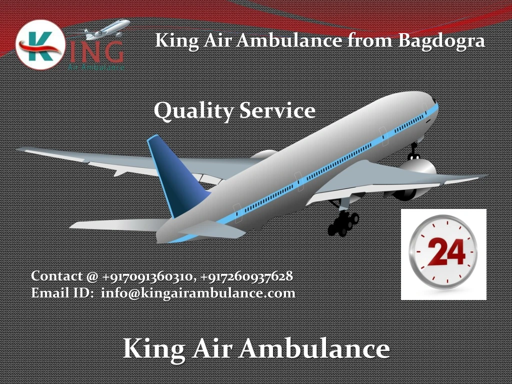 king air ambulance from bagdogra