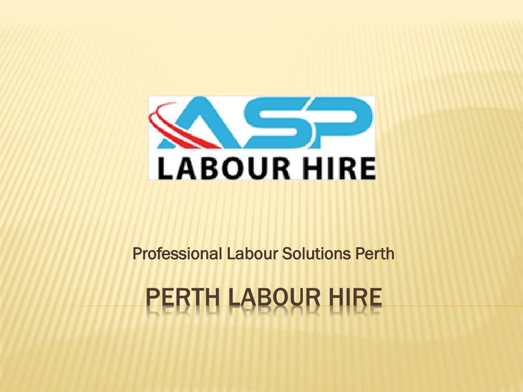 professional labour solutions perth