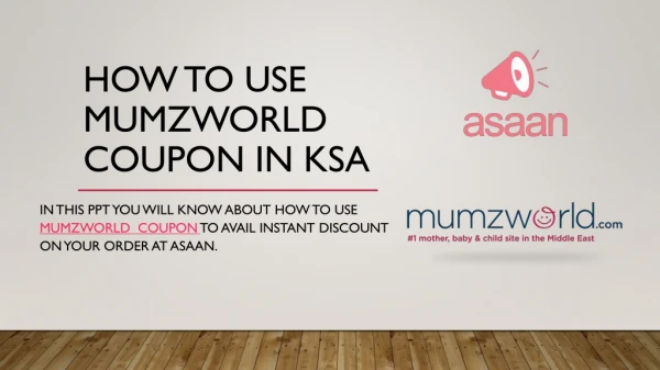 How to use Mumzworld Coupon Code to Avail Instant Discount