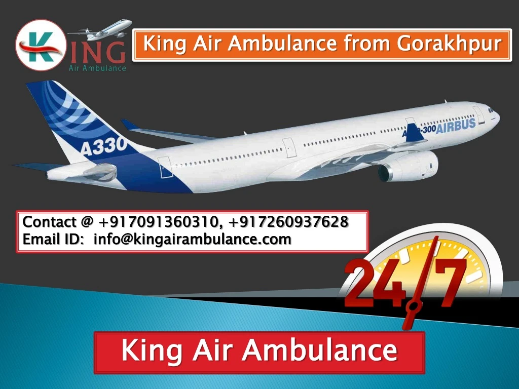 king air ambulance from gorakhpur