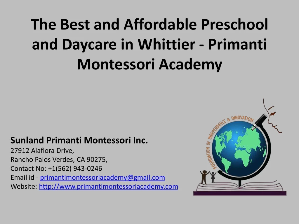 the best and affordable preschool and daycare