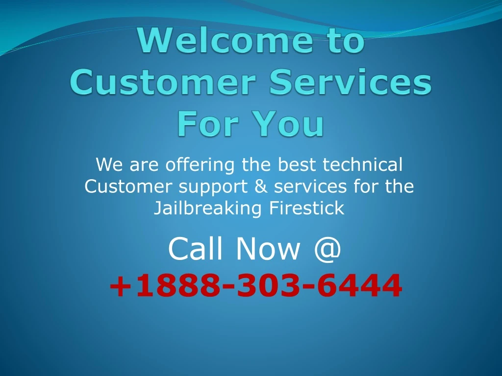 welcome to customer services for you