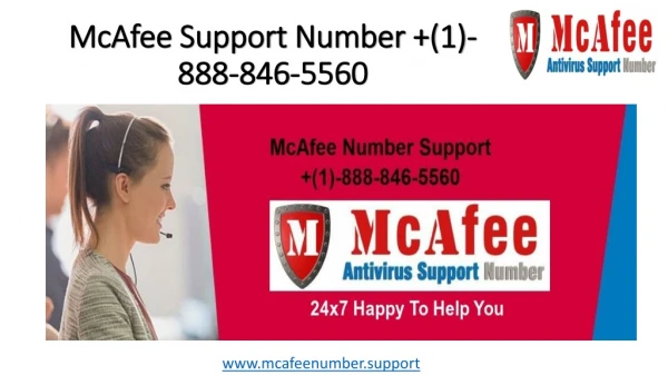 McAfee Support Number (1)-888-846-5560