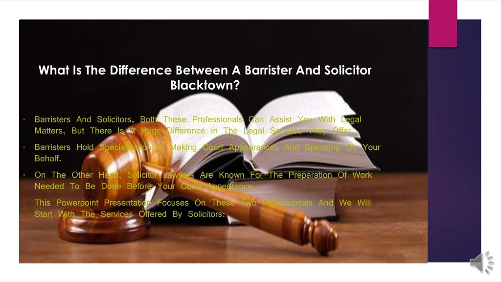 what is the difference between a barrister