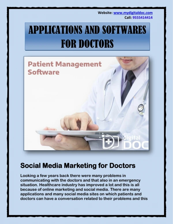 Social Media Marketing for Doctors - Patient Management Software