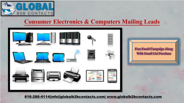 consumer electronics computers mailing leads