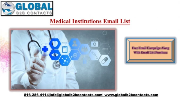 Medical Institutions Email Leads