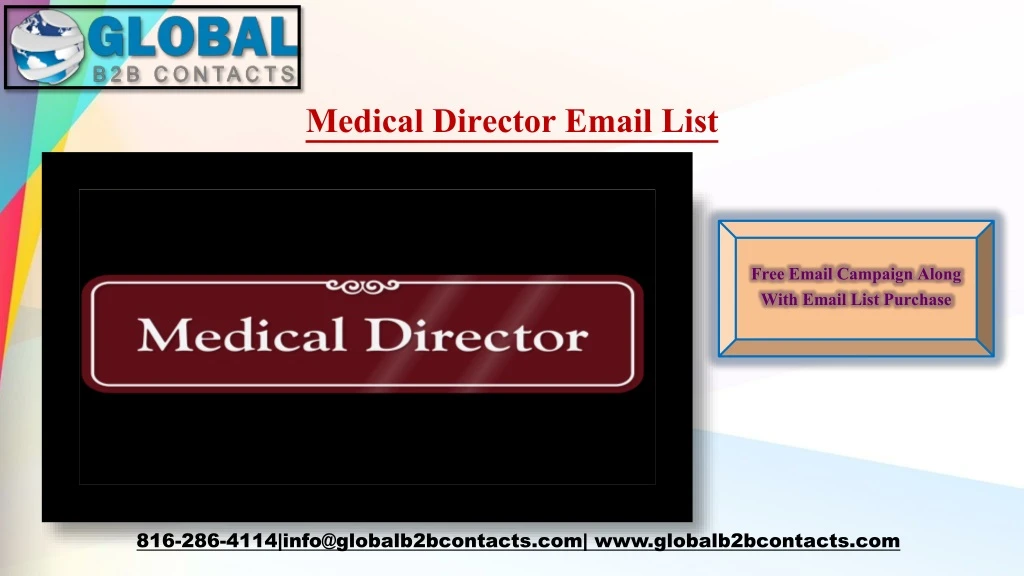 medical director email list