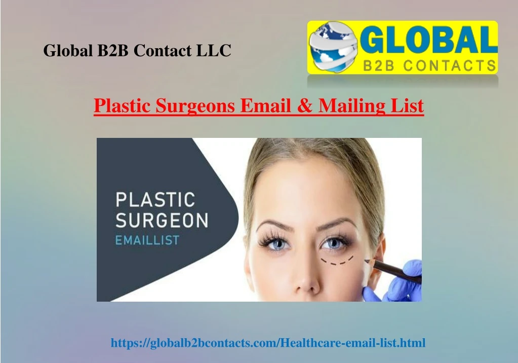 plastic surgeons email mailing list