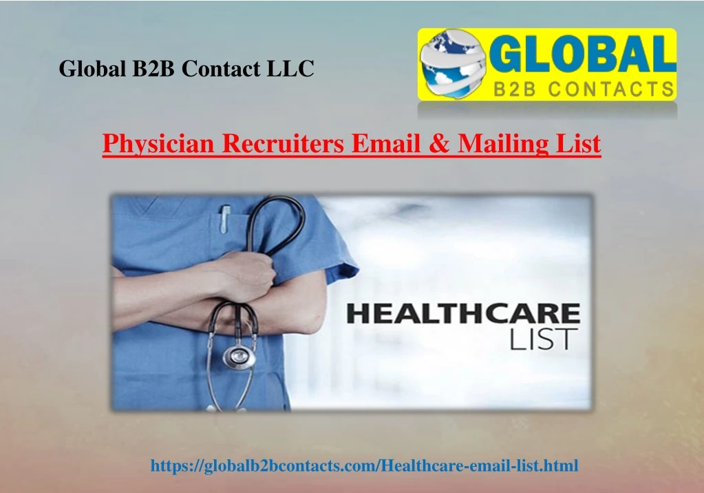 physician recruiters email mailing list