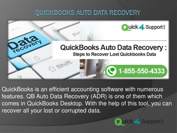 QuickBooks Auto Data Recovery