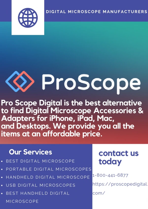 Digital Microscope Manufacturers