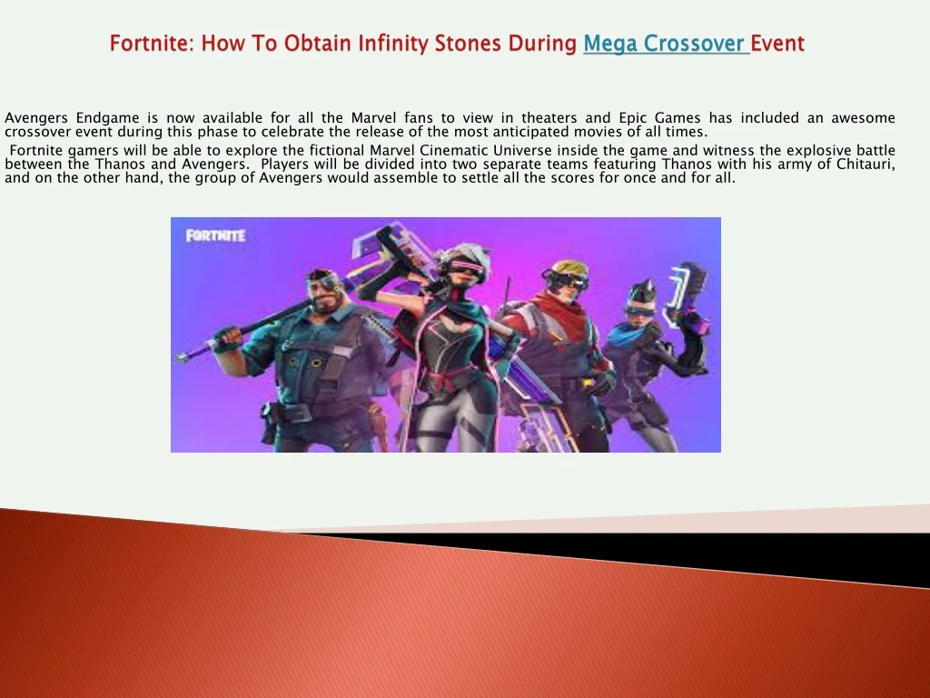 fortnite how to obtain infinity stones during mega crossover event