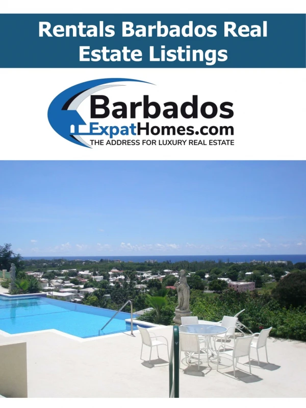 Rentals Barbados Real Estate Listings