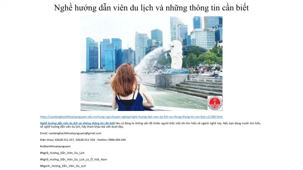ngh h ng d n vi n du l ch v nh ng th ng tin c n bi t