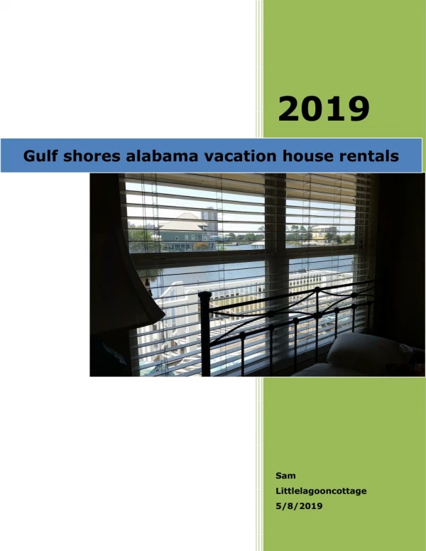Gulf shores alabama vacation house rentals