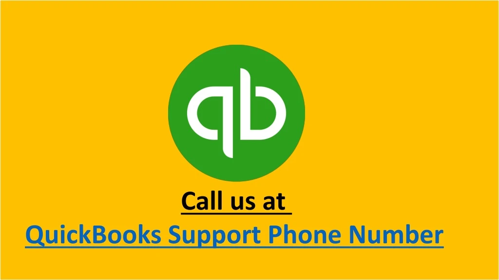 call us at quickbooks support phone number