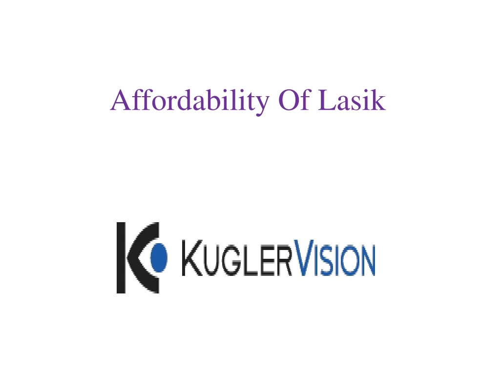 affordability of lasik