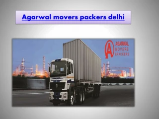 Agarwal movers packers delhi