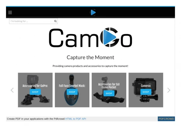 Camera accessories and attachments for GoPro