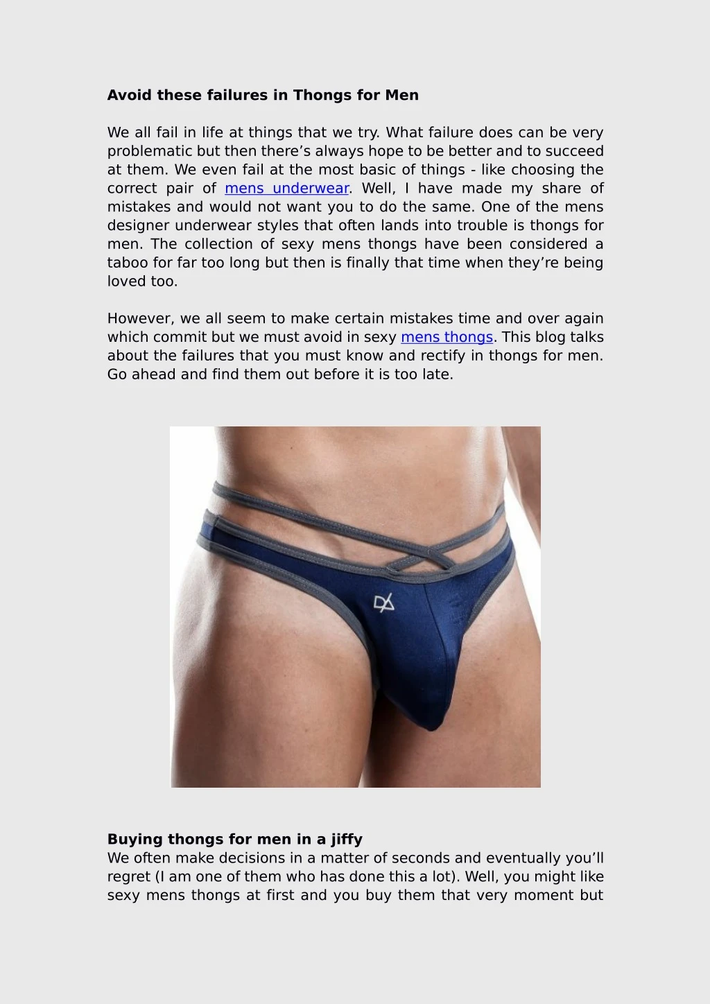 avoid these failures in thongs for men