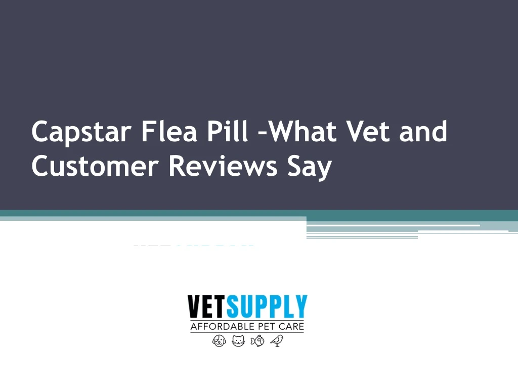 capstar flea pill what vet and customer reviews say