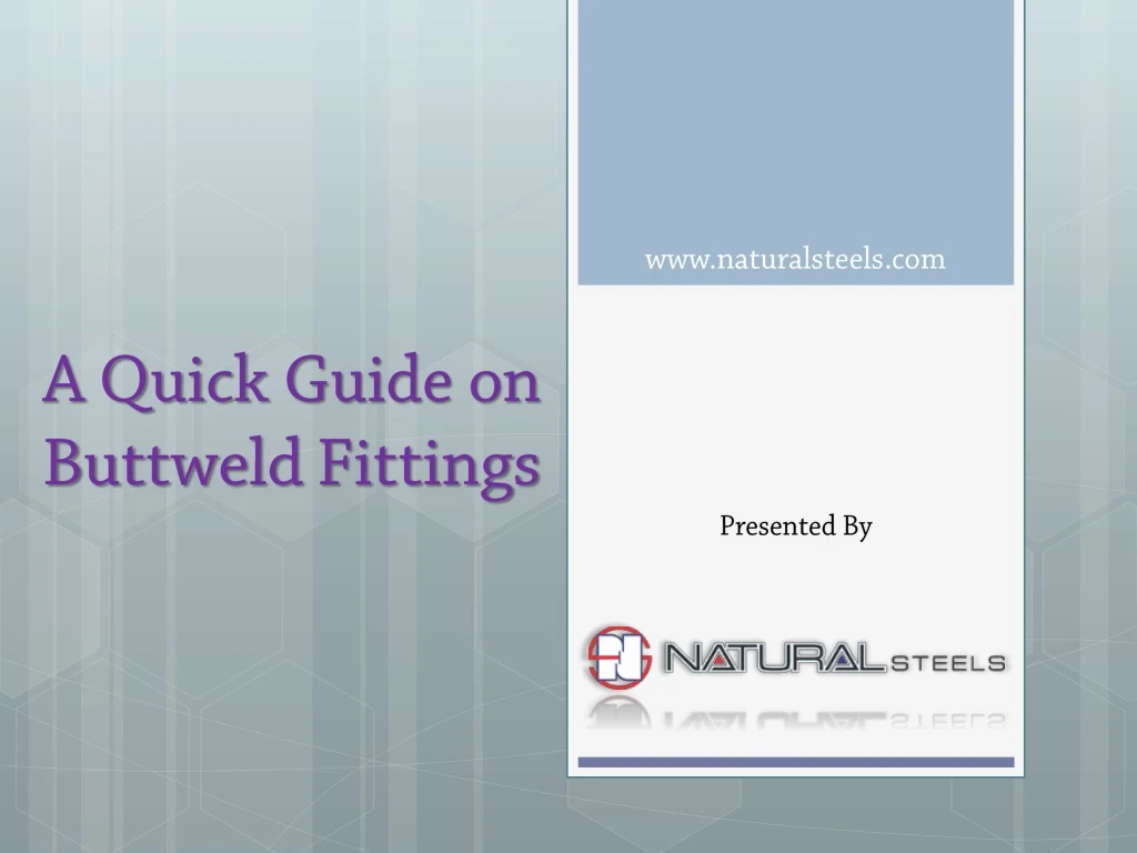 a quick guide o n buttweld fittings
