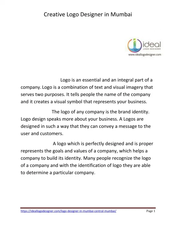 Best Logo designer in Mumbai|Creative Logo|Ideal Logo Designer