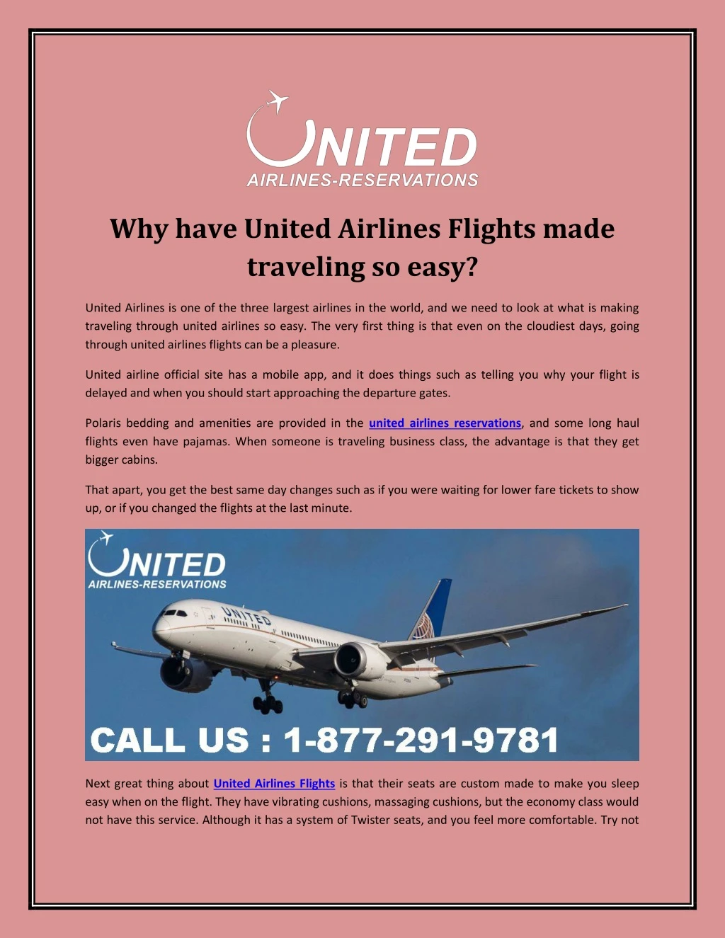 why have united airlines flights made traveling