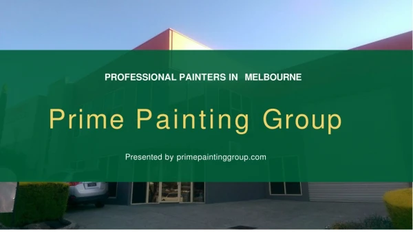 Prime Painting Group - Professional Painters In Melbourne