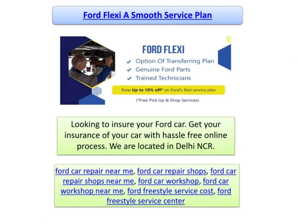 Ford flexi a smooth service plan