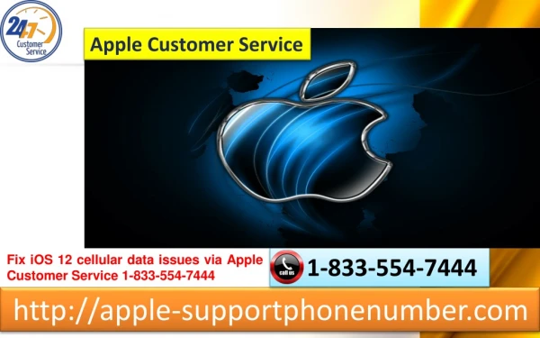 Fix iOS 12 cellular data issues via Apple Customer Service 1-833-554-7444