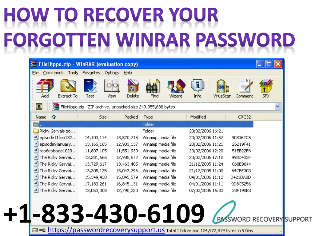 how to recover your forgotten winrar password