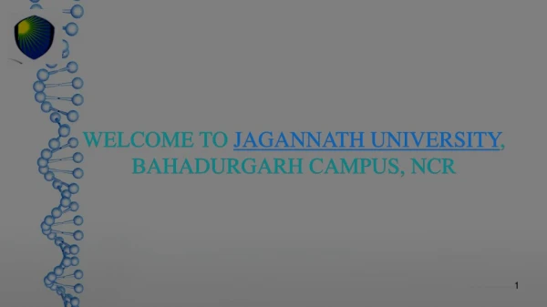 Admission 2019 Open in Jagannath University, Bahadurgarh