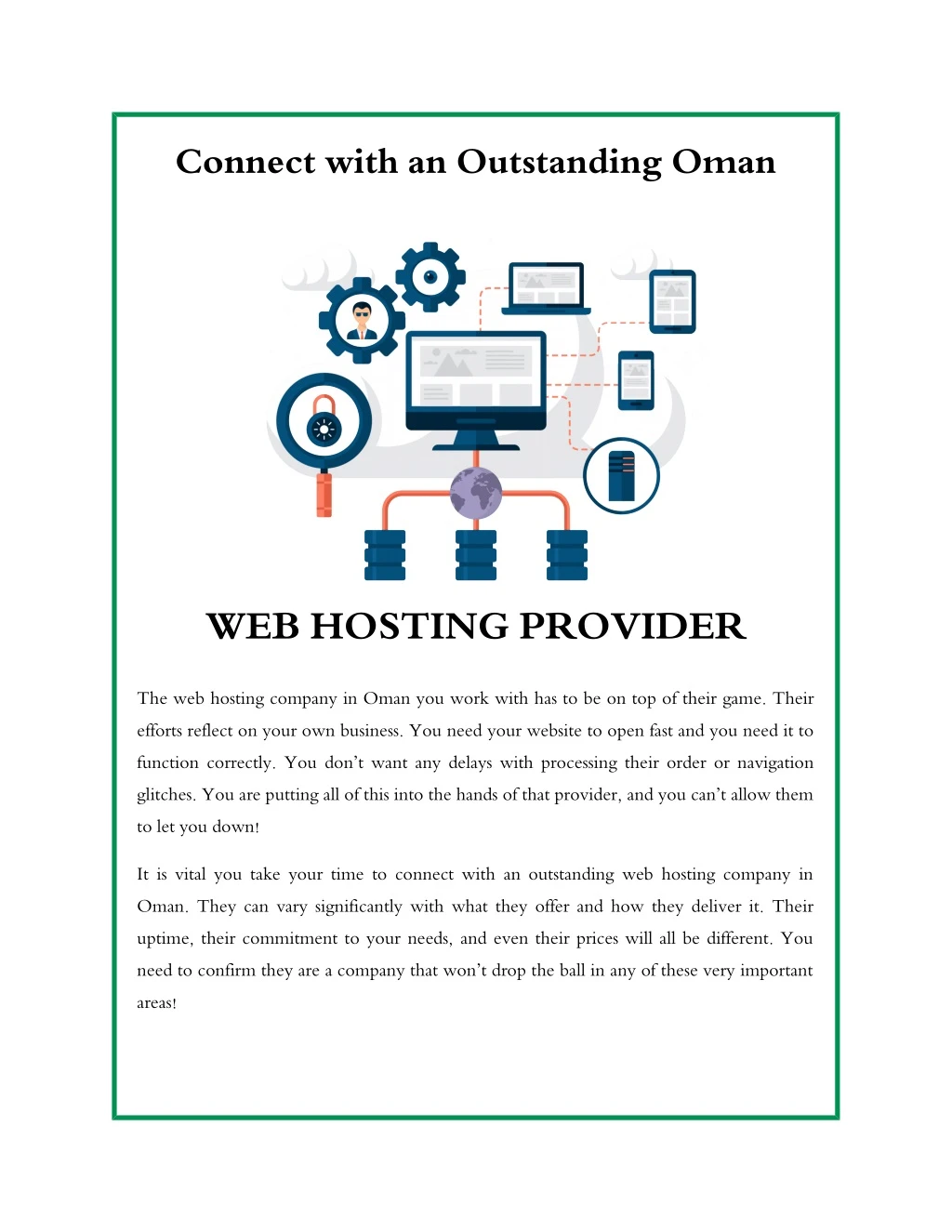 connect with an outstanding oman