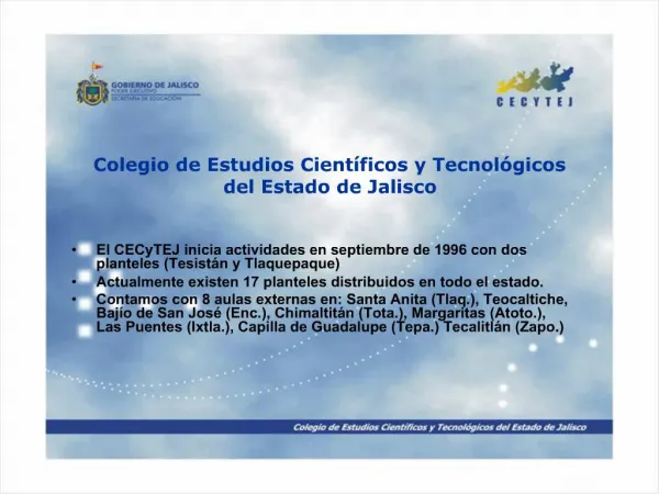 Colegio de Estudios Cient ficos y Tecnol gicos del Estado de Jalisco