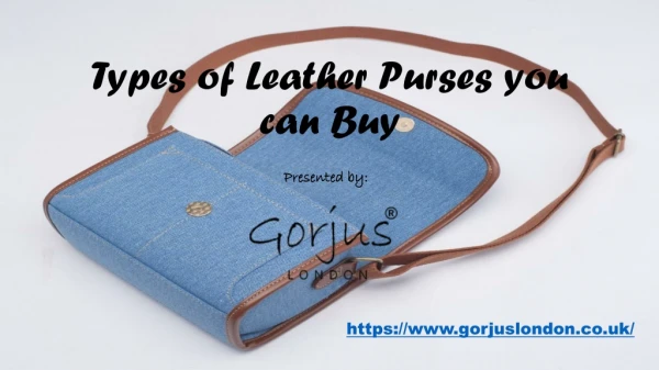 Types of Leather Purses you can Buy