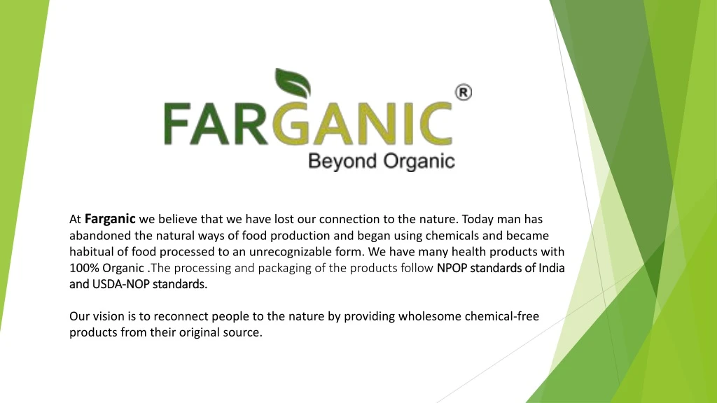 at farganic we believe that we have lost